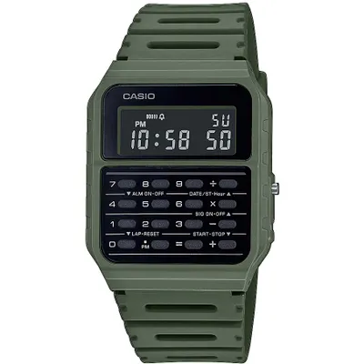 Produktbild von Casio Vintage Armbanduhr Taschenrechner-Uhr CA-53WF-3BEF grün