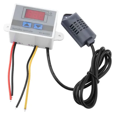Zdjęcie produktu dla XH-W3005 Cyfrowy higrometr z przełącznikiem i regulatorem, czujnik wilgotności 0–99% wilgotności względnej, 220 V