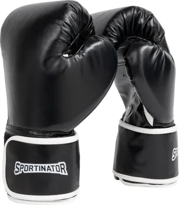 Produktbild von SPORTINATOR "Knockout" Boxhandschuhe schwarz 12oz | STR-83