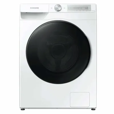 Produktbild von Samsung WD80T634DBH, Frontlader, Freistehend, Weiß, Links, Drehregler, Diamond drum