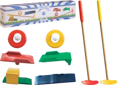 Produktbild von Kinder Mini Golf Set 10 teilig aus Holz