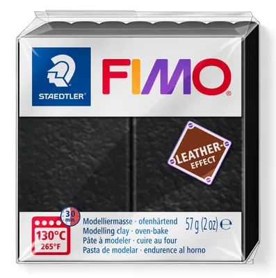 Zdjęcie produktu dla Staedtler FIMO 8010, Glinka do modelowania, Czarny, Dorosły, 1 szt., 1 kol., 130 °C