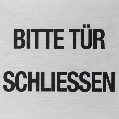 Produktbild von Klebeschild Tür schliessen" 80x80 mm"