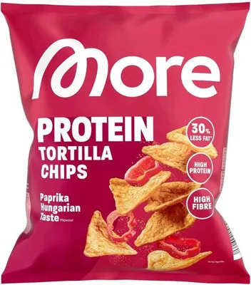 Produktbild von More Protein Tortilla Chips Paprika Hungarian Taste 50g