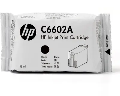Produktbild von HP original TIJ 1.0 original Ink cartridge C6602A black standard capacity 1-pack