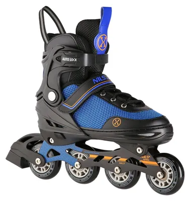Produktbild von 2-in-1 Inline- & Schlittschuhe, Schwarz-Orange, Größe S (29-33)
