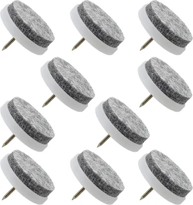 Produktbild von Möbelgleiter mit Filz, 10 Stück, Ø 17 mm, Bodenschutz für Möbel