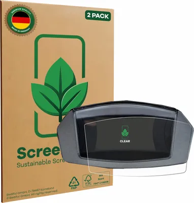 Produktbild von 2x ScreenLeaf Schutzfolie für Yamaha NMAX 125 2024 nachhaltiger Displayschutz Display Schutz Folie Klar Transparent
