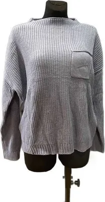 Zdjęcie produktu dla Luźny sweter damski Beluring w kolorze niebieskim XL