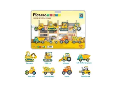 Produktbild von PicassoTiles - Fahrzeuge - Magnetfiguren