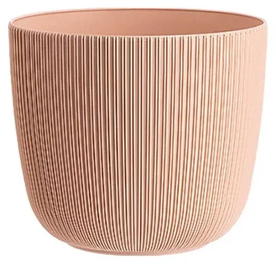 Produktbild von 1x Blumentopf mit Drainagesystem Rund Ø 10 cm Aprikot