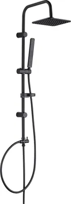 Productafbeelding van BADLAND Regendouche set. Handdouche ARES. Douchesysteem in zwart