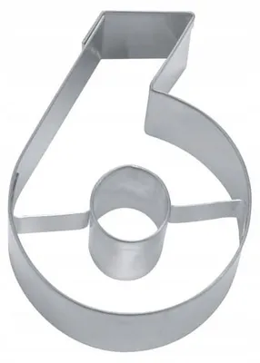 Produktbild von EkoForemki Ausstecher Zahl 6/9 Edelstahl 6,5 cm