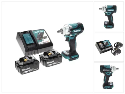 Immagine prodotto di Makita DTW 300 RT Avvitatore ad impulsi a batteria 18V 330Nm + 2x Batterie 5,0 Ah + Caricabatterie