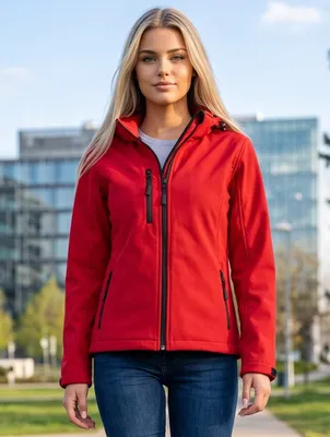 Image de Veste softshell pour femmes ALTISPORT NP/ALW125, couleur rouge, taille S