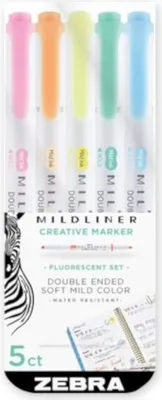 Produktbild von markierungssteine Mildliner Zebra junior 5 Stück