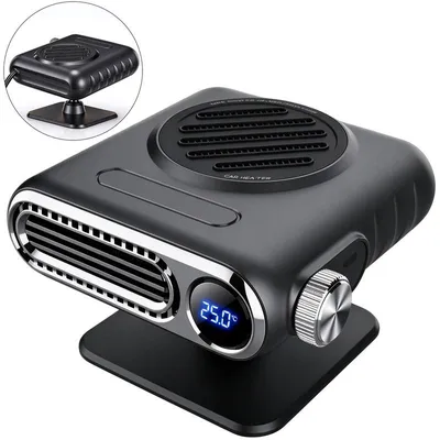 Produktbild von Standheizung Auto für Pkw und Lkw, 12V 150W Heizlüfter mit 360° Drehung, Tragbarer Scheibenentfeuchter