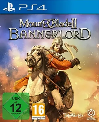 The image is a product packaging for a video game, featuring artwork of a medieval warrior on horseback.