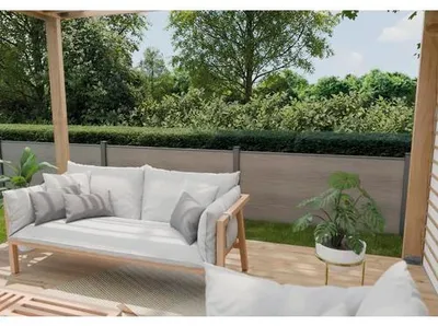 Produktbild von Pfosten GroJa Alu-Steckzaun zum Aufschrauben 7 x 7 x 100 cm anthrazit