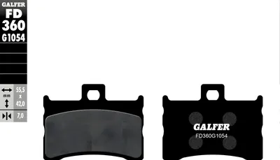 Produktbild von Bremsbeläge Galfer FD360G1054 Semi-Metall vorne