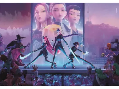 Zdjęcie produktu dla Puzzle 1000 Compact K-Pop Demon Hunters 37121