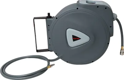 Obrázok produktu pre Hadicový bubon 30 m automatický 18 bar - Nástenný box na hadicu s 1/4" prípojkou a automatickým zasúvaním - Hadicový bubon s flexibilným nástenným držiakom Hadica na stlačený vzduch