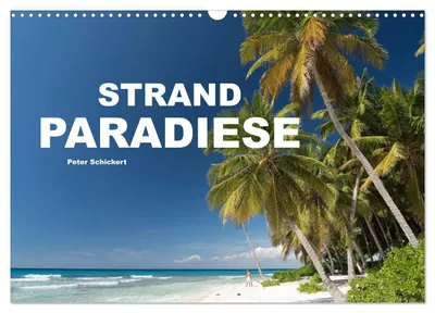 Produktbild von Strandparadiese (Wandkalender 2027 DIN A3 quer), CALVENDO Monatskalender