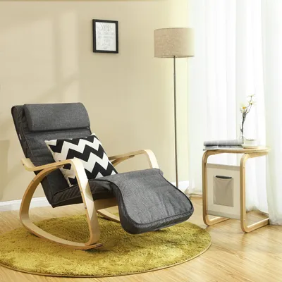 Produktbild von SONGMICS Relaxsessel Schaukelstuhl, 5 Fach Verstellbarer Schwingsessel