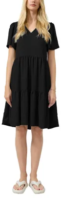 Image de Robe pour femmes s.Oliver – Décolleté en V, manches courtes, coupe classique