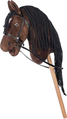 Image de HKM Hobby Horse marron 137502400 - Cheval d'arçon pour enfants à partir de 3 ans avec fourrure douce et bridon amovible
