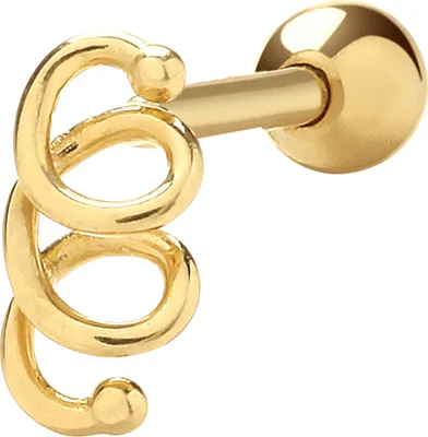 Image de Boucle d’oreille cartilage unique Femme Or 375/1000 - 7mm*4mm; TRS26087