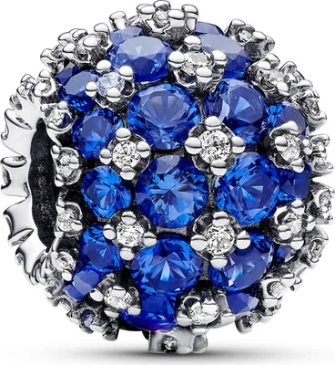 Produktbild von Pandora Charm Sparkling Pavé Blau 792630C02 Silber
