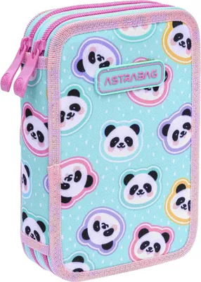 Zdjęcie produktu dla Piórnik podwójny Minty Pandas AstraBag Astra