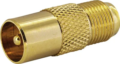 Produktbild von Schwaiger GOUST9330 537, F-Typ, Koaxial, Gold, Metall
