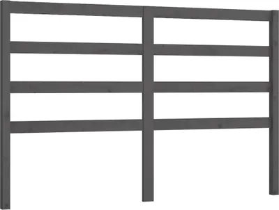 Obrázok produktu pre vidaXL Čelo postele sivé 166x4x100 cm Masívne borovicové drevo