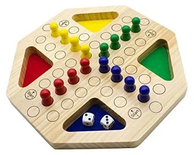 Zdjęcie produktu dla Ludo gra planszowa drewniana XL prezent