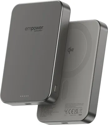Obrázek produktu pro PanzerGlass empower™ by ® empower™ Bank | 10000mAh | Titanium, 10000 mAh, Bezdrátové nabíjení, Titanová