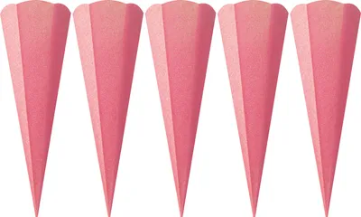 Produktbild von Schultüten-Rohling "Glitter", 68 cm, 5 Stück Light Pink