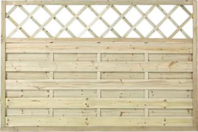Produktbild von Zaun Hauptelement PLUS Bergen mit Rankgitter 180 x 120 cm kesseldruckimprägniert