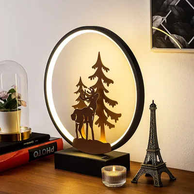 Produktbild von Opviq, XMAS8- XMAS8SHD, Schwarz,Kupfer, Schreibtischlampen, 16 x 9 x 4 cm, 100% Metall