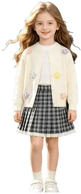 Productafbeelding van Currero Cardigan Meisjes Beige 3-4Y