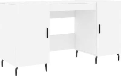 Obrázok produktu pre vidaXL Stôl biely 140x50x75 cm odvodený výrobok z dreva