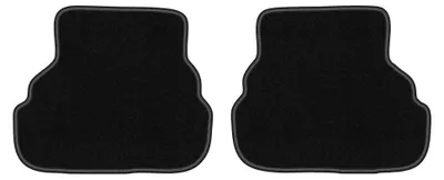 Obrázok produktu pre Zadné velurové koberce pre: Volkswagen Golf III 1993-2002 (kabriolet/hatchback/kombi) – 2 ks, čierne, na mieru – Wielganizator LUX