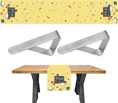 Image de Nappe jaune avec napperons - Décoration pour les fêtes - Pièce unique