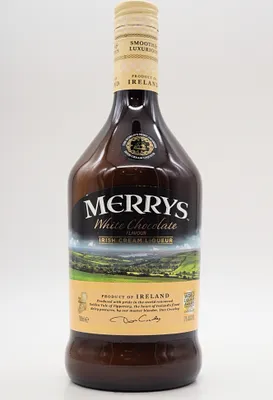 Produktbild von Merrys White Chocolate Irish Cream Liqueur 0,7L - Irischer Likör mit weißer Schokolade | Likör