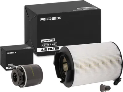 Produktbild von RIDEX Filterset Inspektionspaket Filtersatz für VW GOLF VI (5K1) Golf V Schrägheck (1K1) TIGUAN (5N) Passat Variant (3C5) für AUDI A3 Sportback (8PA)