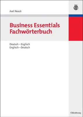 Produktbild von Business Essentials: Fachwörterbuch Deutsch-Englisch Englisch-Deutsch