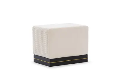 Image de Table de chevet rembourrée IMELDA - crème