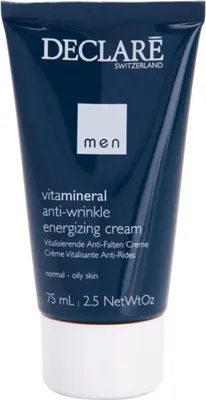 Produktbild von Declare Cosmetics Anti-Wrinkle Energising Cream, Tagescreme, Männer, Mischhaut, normale Haut, ölige Haut, Gesicht, Hals/Nacken, Anti-Reizung, Anti-Falten, Feuchtigkeitsspendend, Nährend, Revitalisierend, 75 ml