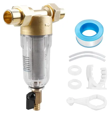 Produktbild von Wiederverwendbarer Wasserfilter mit Sedimentfilter und Adapter für Trinkwasser